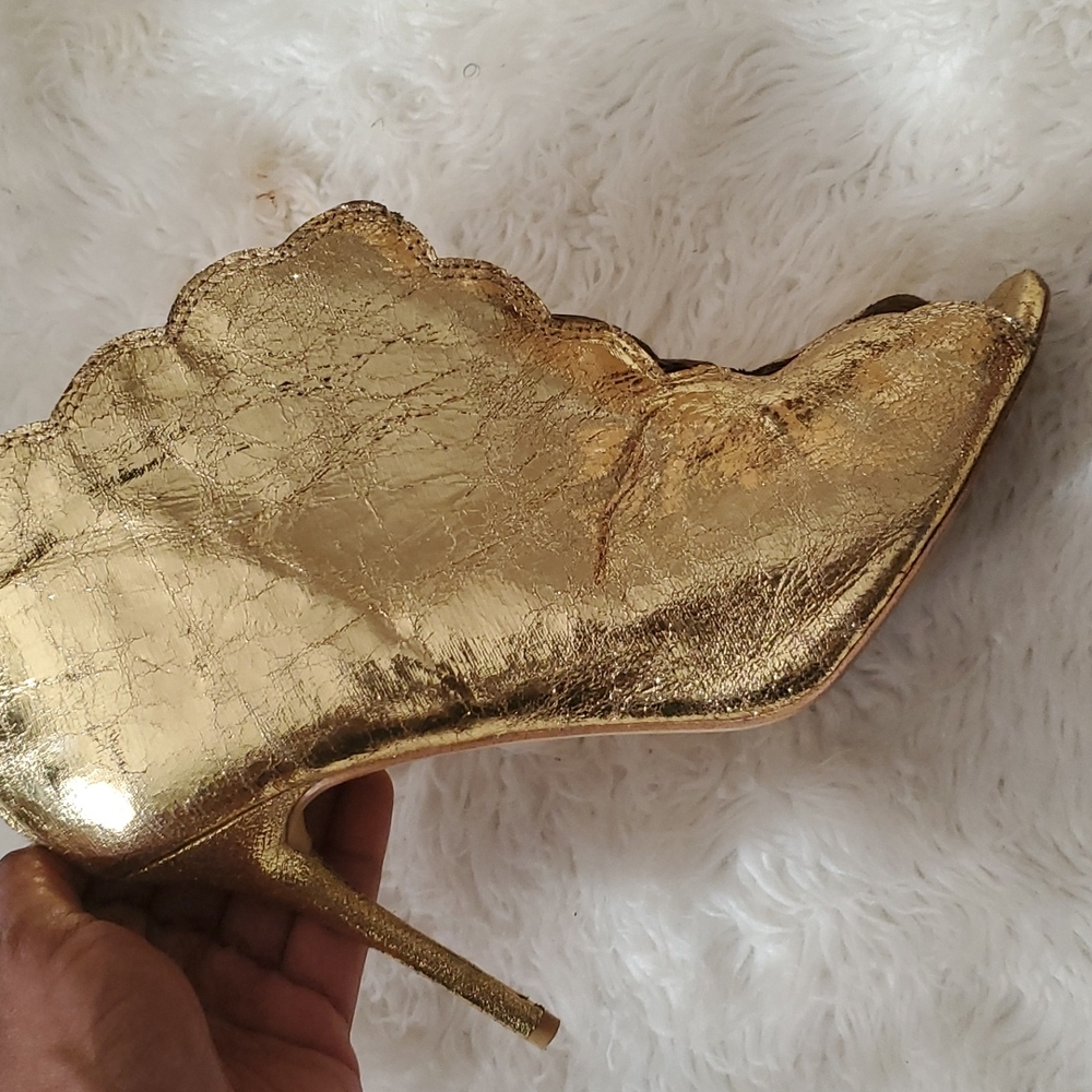 Metallic Gold Booties - Picture 4 of 4